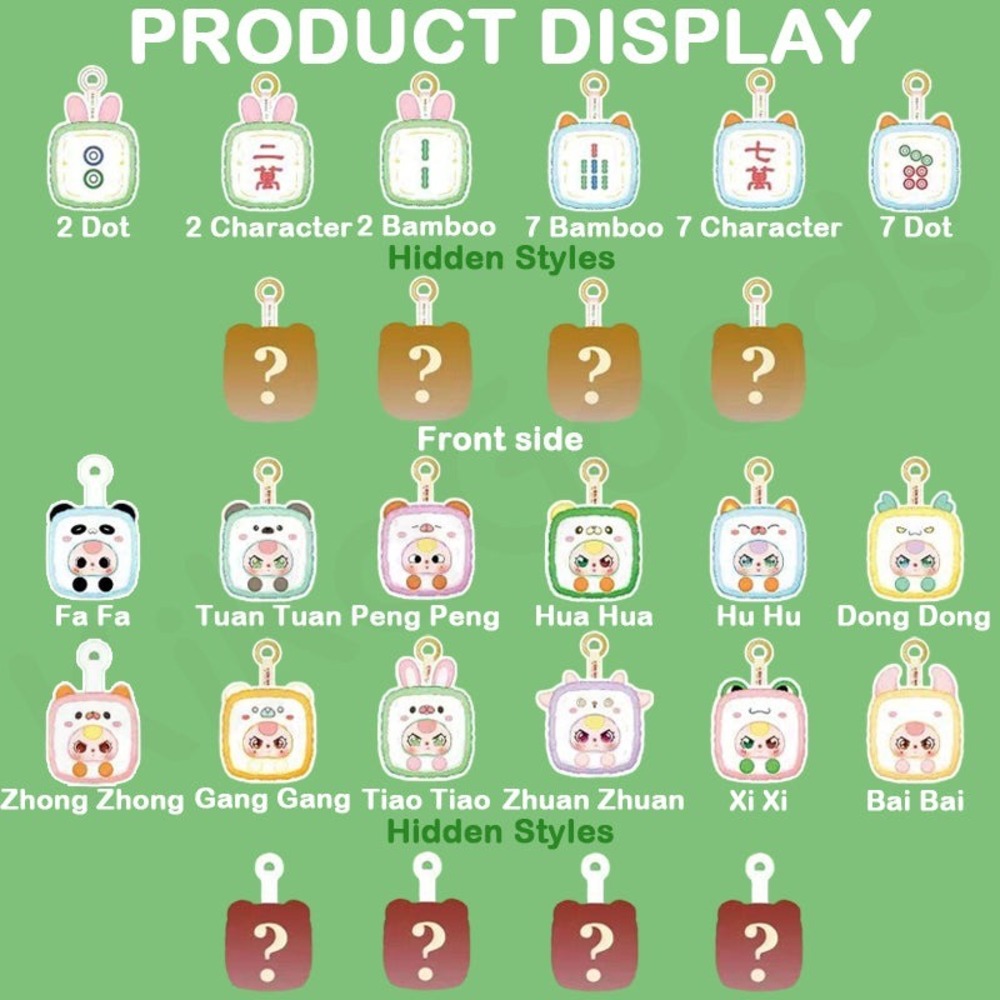 Baby Three Little Mahjong Series Plush Blind Box – Sealed Mystery Collectible - Picture 9 of 16